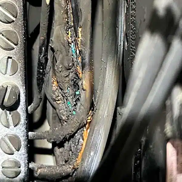 Outlet Rewiring After Melted Wiring